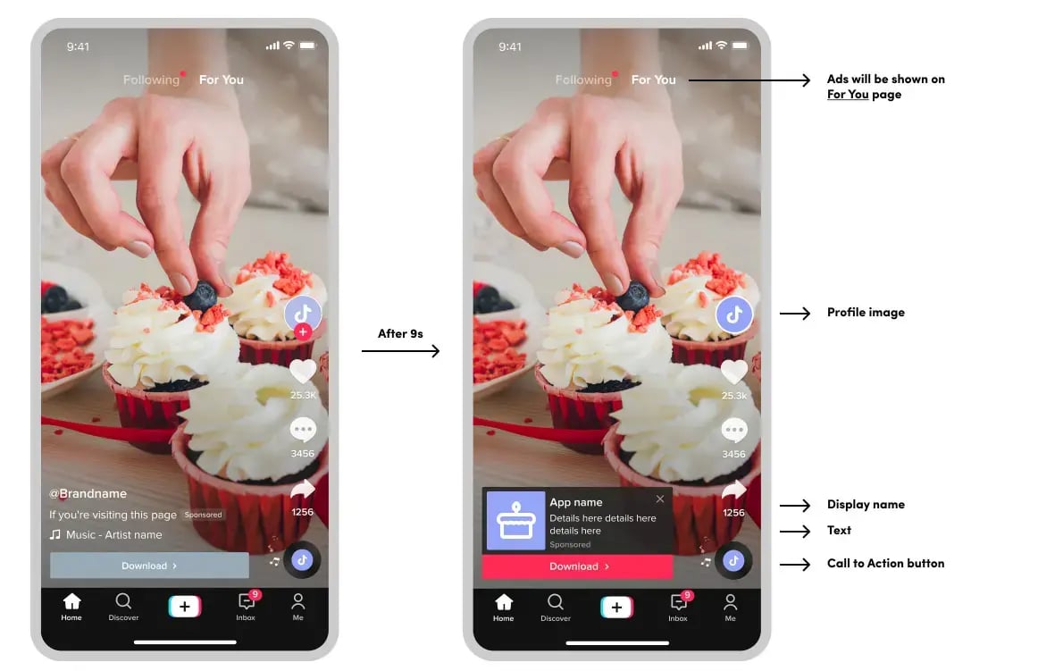 tiktok displayed on phone